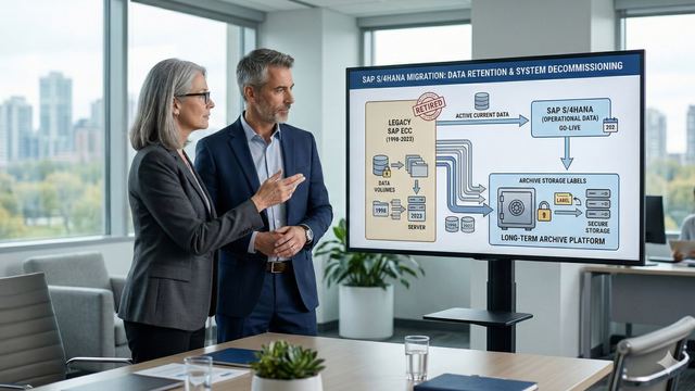 SAP ILM retention warehouse and legacy data archiving for S/4HANA migration